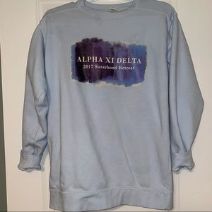 Alpha Xi Delta Comfort Colors Crew Sweatshirt